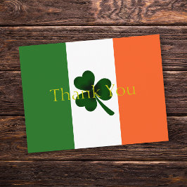 Cartão Postal Shamrock Obrigado