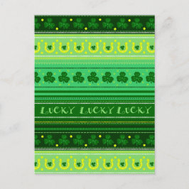 Cartão Postal Shamrock Verde | Dia das Ruas