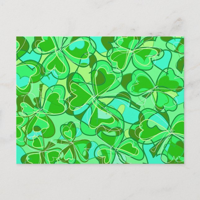 Cartão Postal shamrocks harmoniosos (Frente)