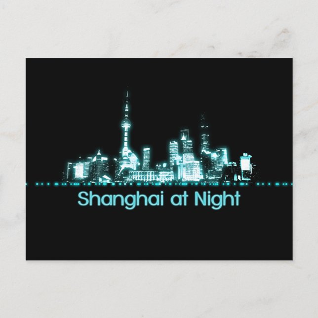 Cartão Postal Shanghai Skyline (Frente)
