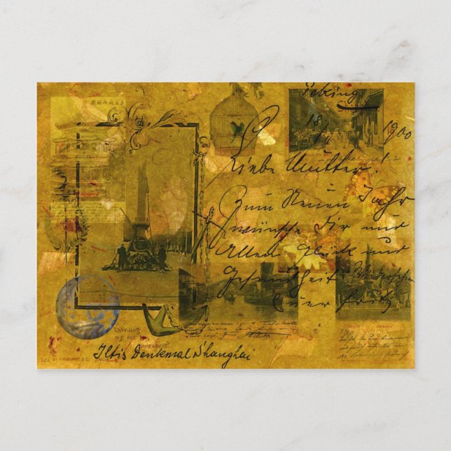 Cartão Postal Shanghai velho (Frente)