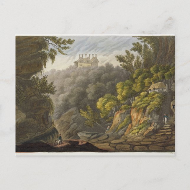 Cartão Postal Shanklin Chine, de 'The Isle of Wight Illustrate (Frente)