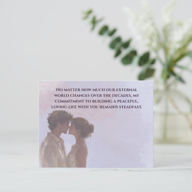 Cartão Postal Shared Future & Growth Love Quote Postcard | Build (Em pé/Frente)