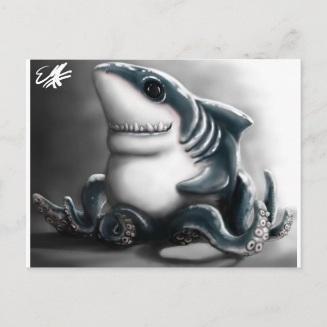 CARTÃO POSTAL SHARKTOPUS (Frente)