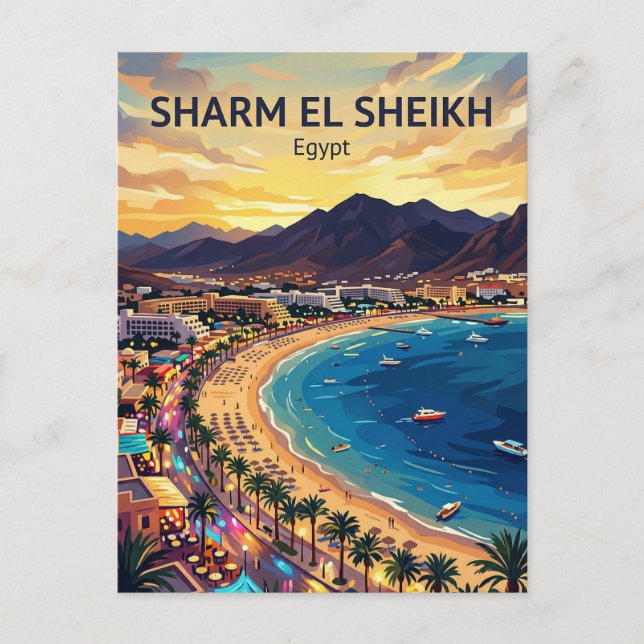 Cartão Postal Sharm El Sheikh Egito (Frente)