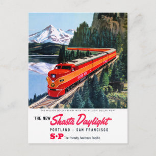 Cartão Postal Shasta Luz do Dia Portland San Francisco Cartaz