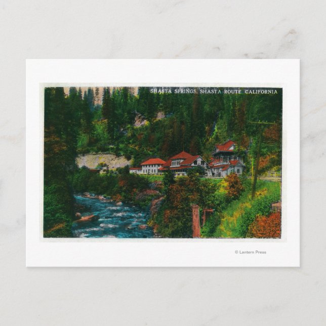 Cartão Postal Shasta Primaveras no Shasta RouteShasta, CA (Frente)