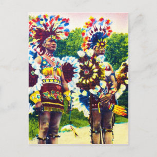 Cartão Postal Shawnee Indian War Dancers, Oklahoma