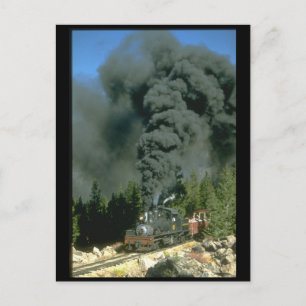 Cartão Postal Shay No. 12 faz o céu negro em trens de vapor