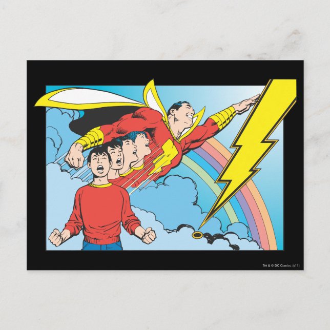 Cartão Postal SHAZAM/Billy Batson (Frente)