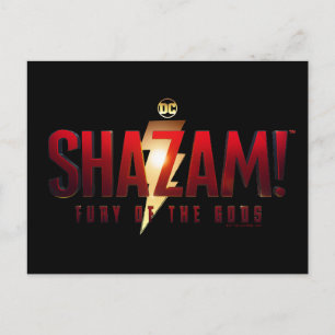 Cartão Postal SHAZAM! Fury of the Gods   Fury of the Gods Logo