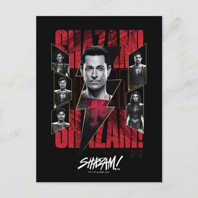 Cartão Postal SHAZAM! Fury of the Gods | SHAZAMily Group (Frente)