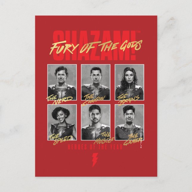 Cartão Postal SHAZAM! Fury of the Gods | SHAZAMily Yearbook (Frente)