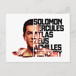 Cartão Postal SHAZAM! Shazam Closeup Acronym Graphic