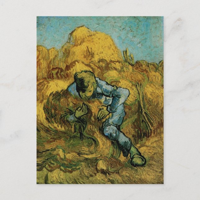 Cartão Postal Sheaf-Binder (após Millet), Van Gogh Fine Art (Frente)