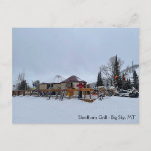 Cartão Postal Shedhorn Grill Big Sky, MT