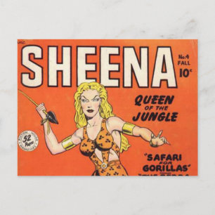 Cartão Postal Sheena: A Mulher Selva é um livro em quadrinhos