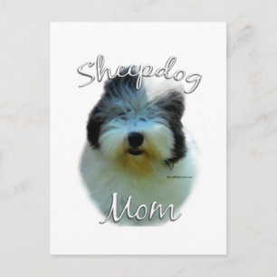 Cartão Postal Sheepdog em Inglês Mãe 2