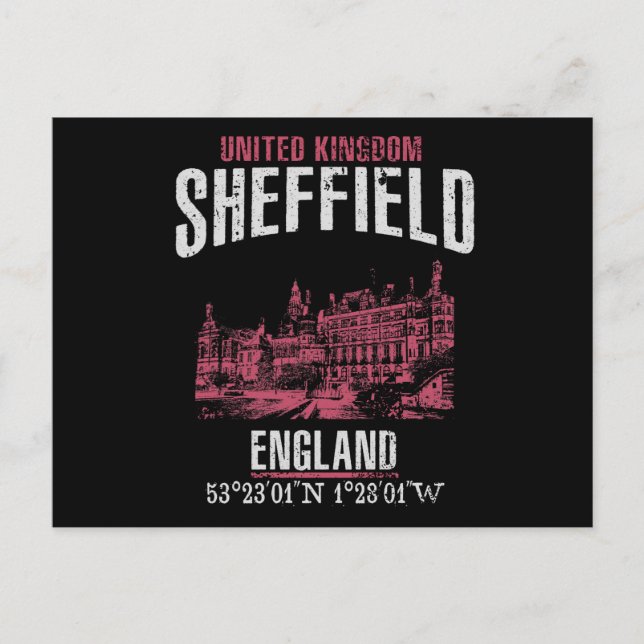 Cartão Postal Sheffield (Frente)