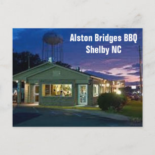 Cartão Postal Shelby NC North Carolina Postcard Alston Bridges