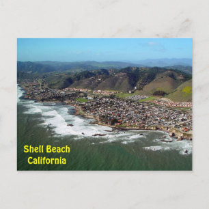 Cartão Postal Shell Beach, California Aerial View Postcard