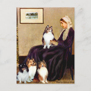 Cartão Postal Shelties (quatro) - A Mãe de Whistler