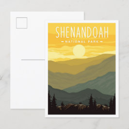 Cartão Postal Shenandoah National Park Virginia EUA Viagem