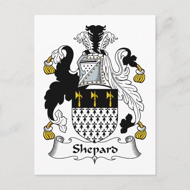 Cartão Postal Shepard Family Crest (Frente)