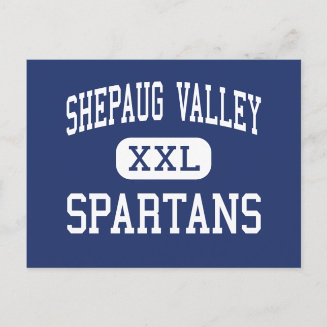 Cartão Postal Shepaug Valley - Spartans - Middle - Washington (Frente)