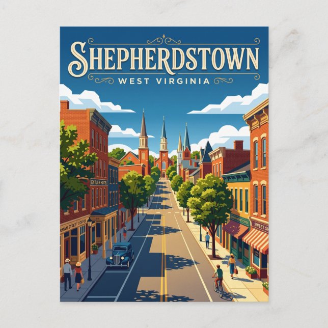 Cartão Postal Shepherdstown EUA (Frente)