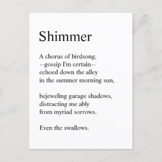 Cartão Postal Shimmer
