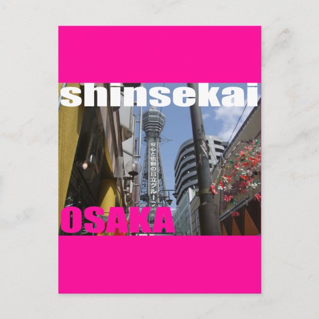 Cartão Postal SHINSEKAI em Osaka 02 (Frente)