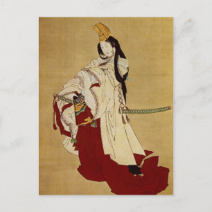 Cartão Postal Shirabyōshi Hokusai Japonês de Belas Artes