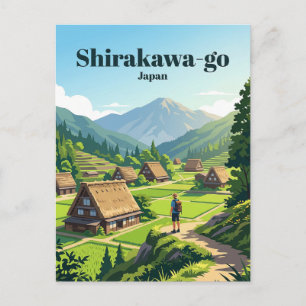 Cartão Postal Shirakawa-go Japão