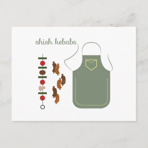 Cartão Postal Shish Kebabs