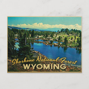 Cartão Postal Shoshone National Forest Wyoming
