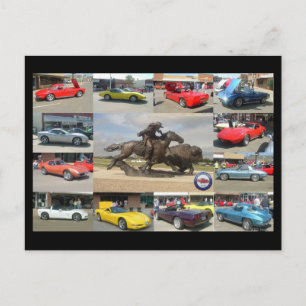 Cartão Postal Show anual de Buffalo Bill Corvette de 1rua
