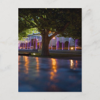 Cartão Postal Show das fontes - Varsóvia à noite