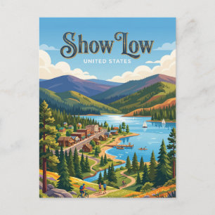 Cartão Postal Show Low Arizona