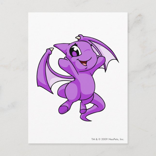 Cartão Postal Shoyru Purple (Frente)