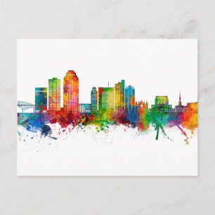 Cartão Postal Shreveport Louisiana Skyline
