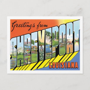 Cartão Postal Shreveport Louisiana Viagem América dos EUA
