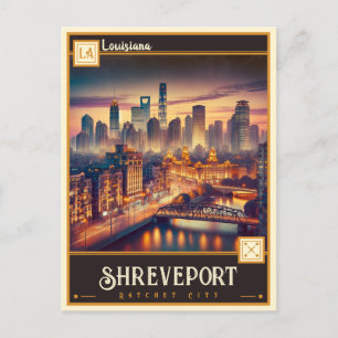 Cartão Postal Shreveport, Louisiana   Vintage