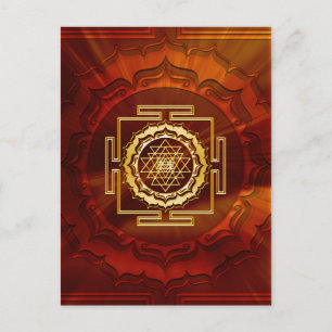 Cartão Postal Shri Yantra - Produtor Cósmico de Energia