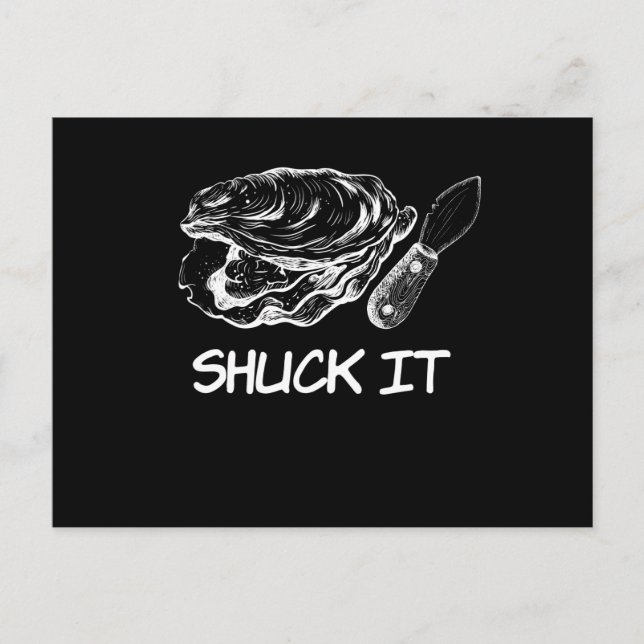 Cartão Postal Shuck It Oyster Shell (Frente)