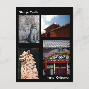 Cartão Postal Shurijo Castle/Saudações de Okinawa, Japão