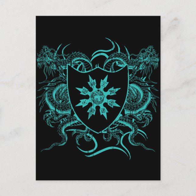 Cartão Postal Shuriken Dragon (Frente)