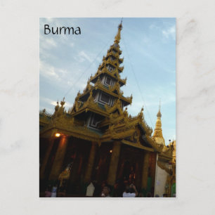 Cartão Postal shwedagon estúpido