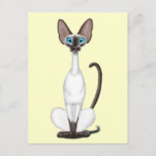 Cartão Postal Siamese Cat