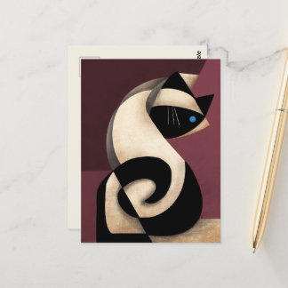 Cartão Postal Siamese Cat